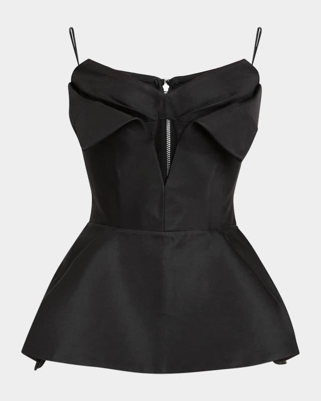Strapless Peplum Bustier Top